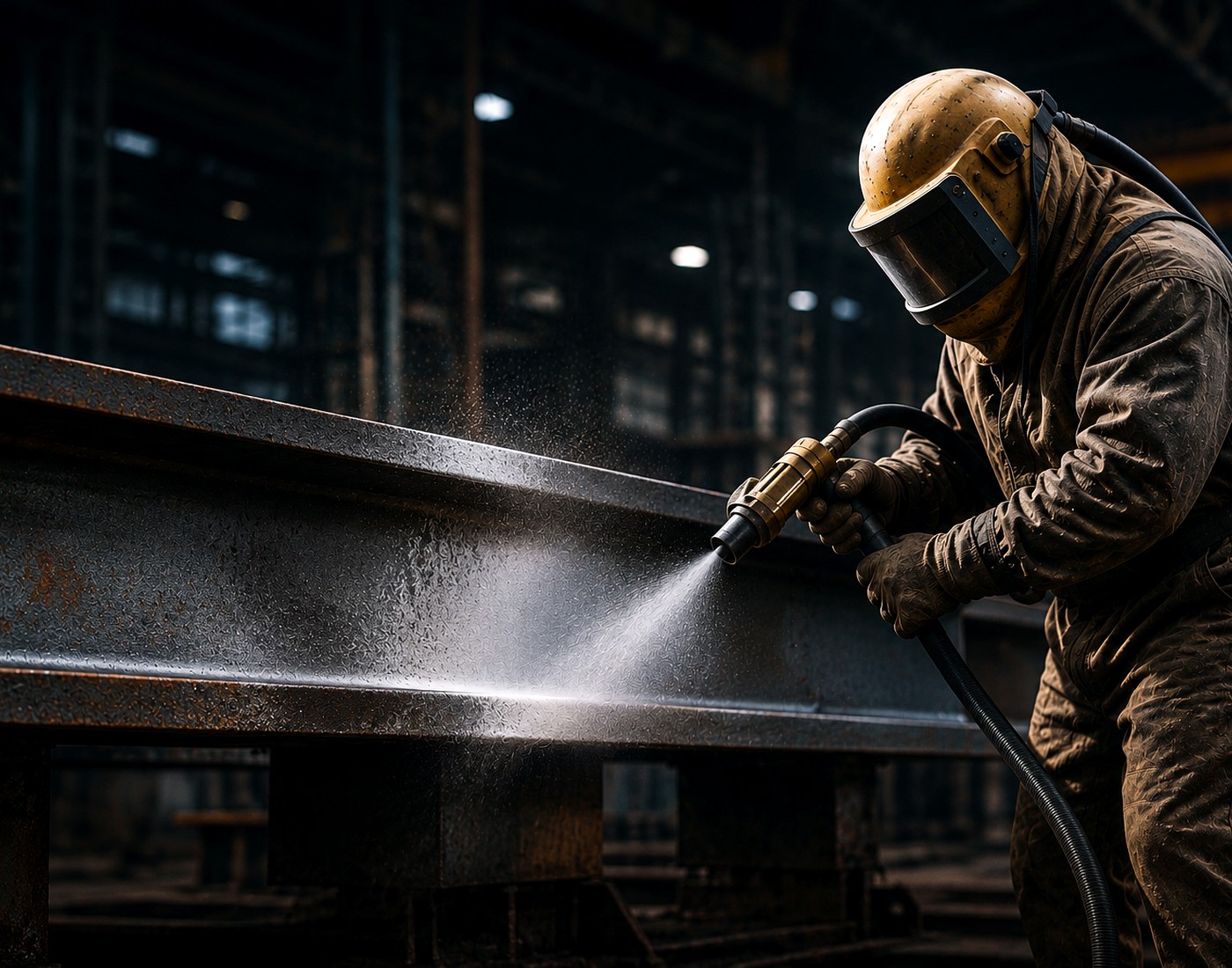 Industrial blasting works